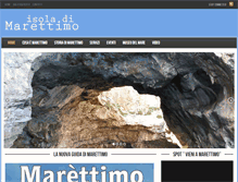 Tablet Screenshot of isoladimarettimo.com